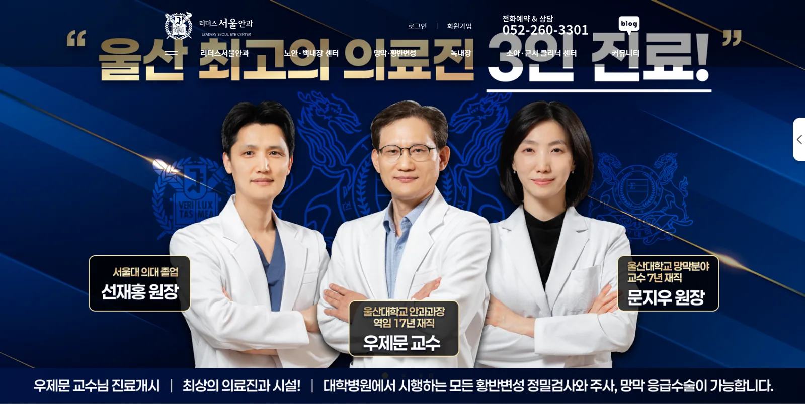 Seoul eye 웹사이트 제작 포트폴리오