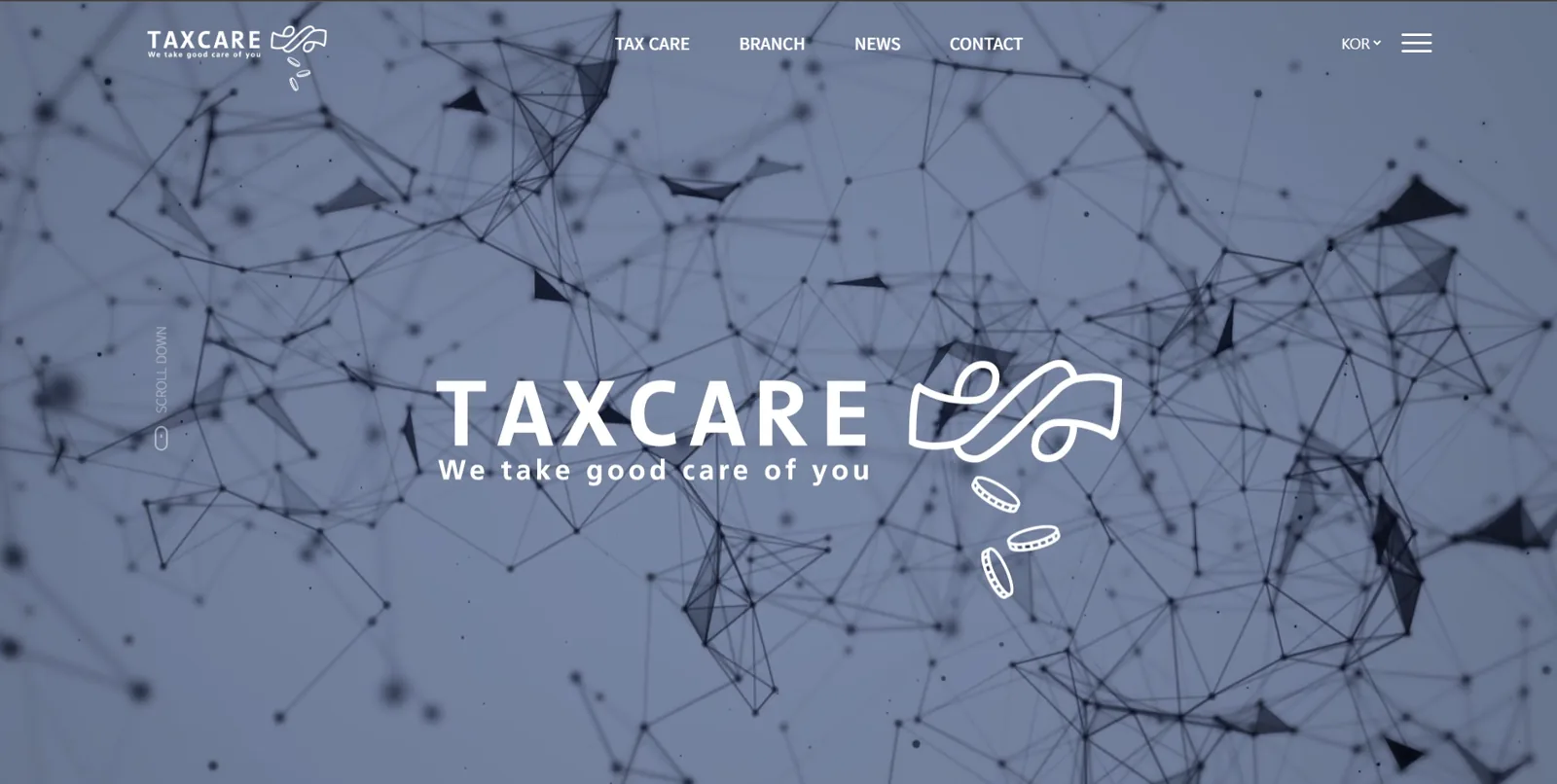 Tax care 웹사이트 제작 포트폴리오